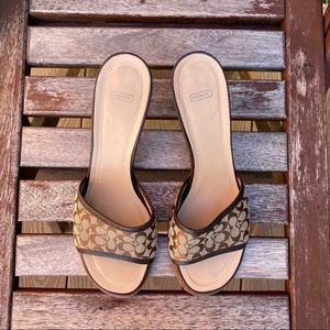 SALE ✨Coach Vintage Louie Brown CC 2in Heel